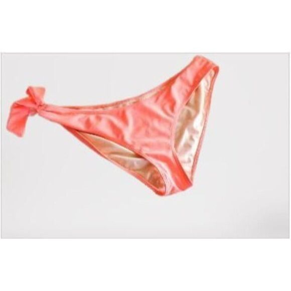 Fabletics Womens Bikini Bottom Pink Xl Plus Size Side Knot - Picture 1 of 5